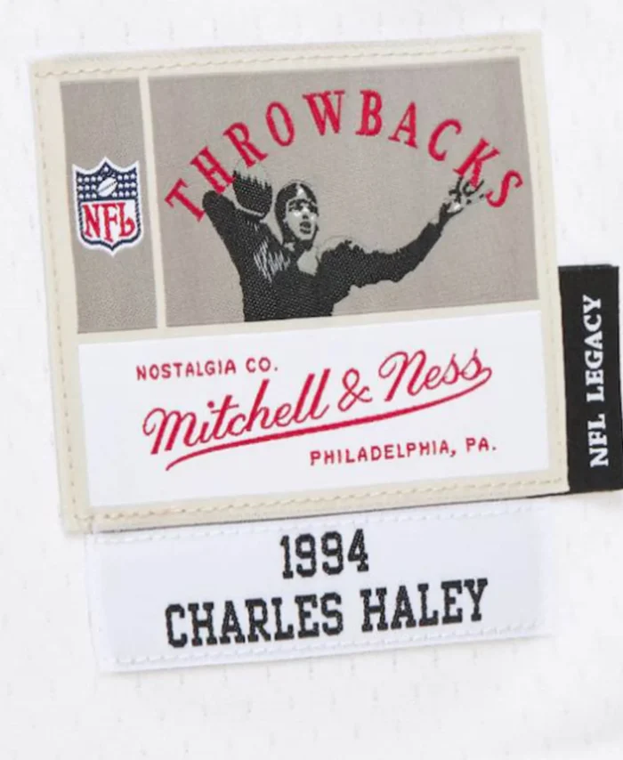 Charles Haley Dallas Cowboys Mitchell & Ness 1994 Alternate Legacy Replica Jersey - White