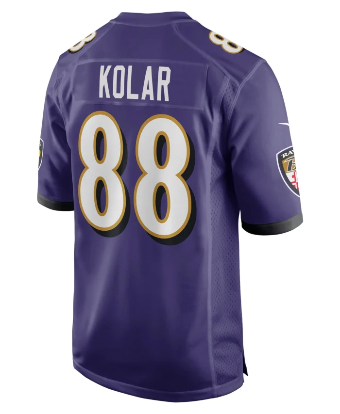 Charlie Kolar Baltimore Ravens Player Game Jersey - Purple