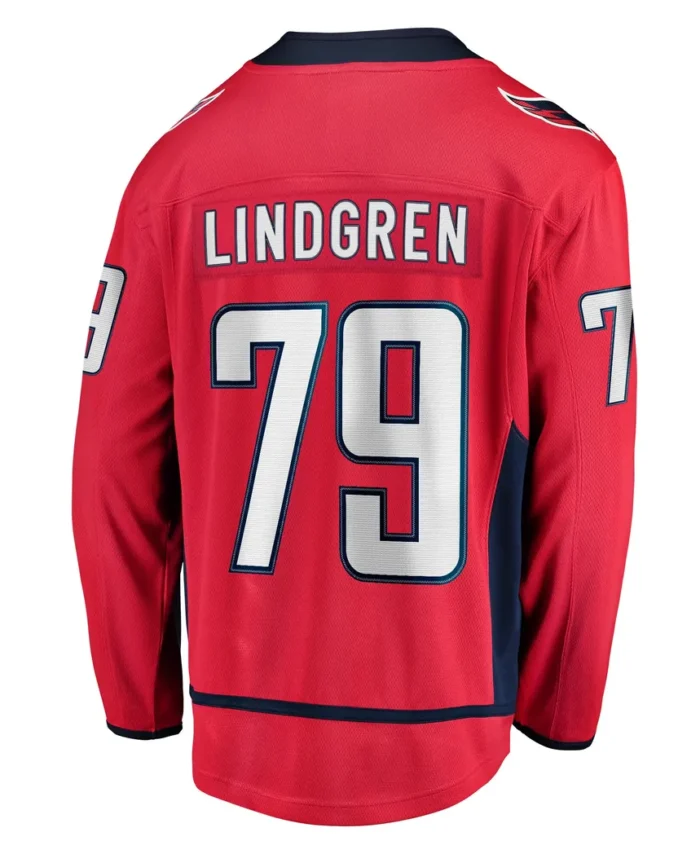 Charlie Lindgren Washington Capitals Fanatics Home Breakaway Player Jersey - Red
