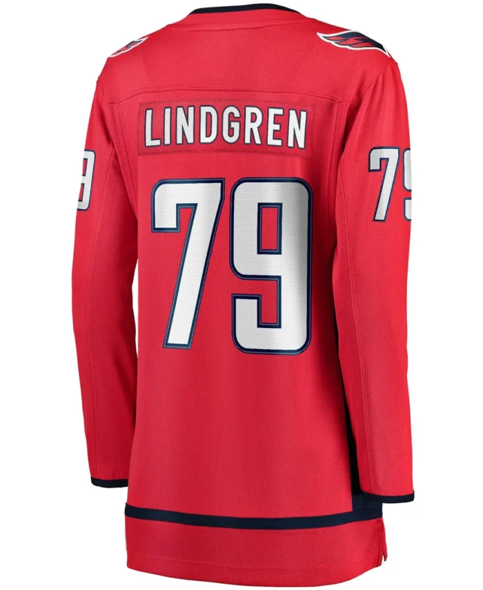 Charlie Lindgren Washington Capitals Fanatics Women Home Breakaway Player Jersey - Red