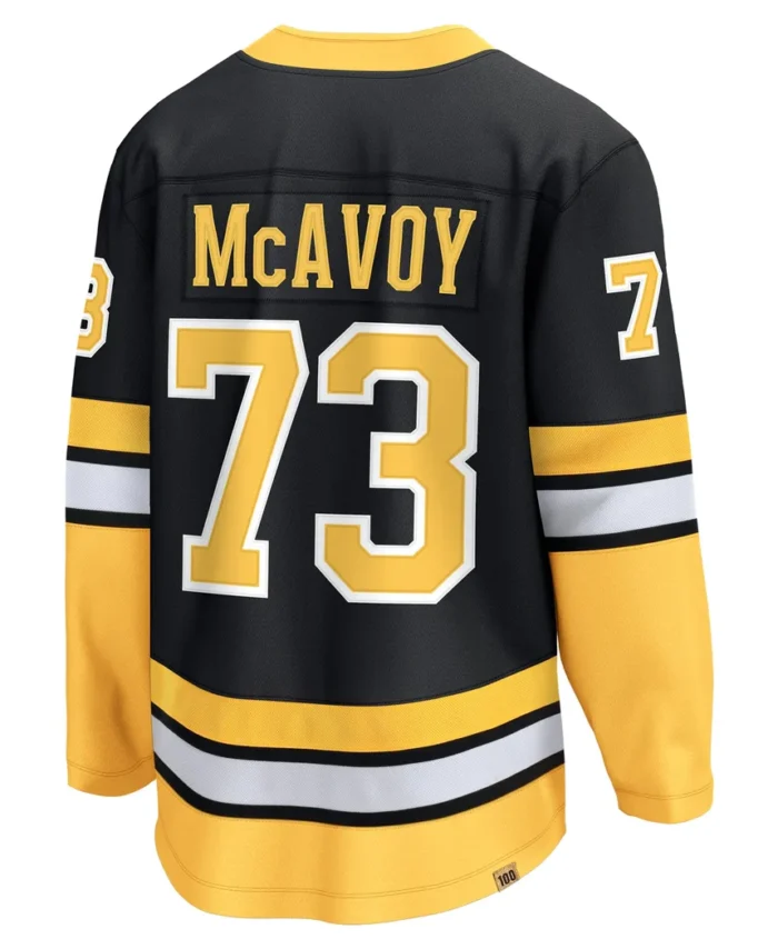 Charlie McAvoy Boston Bruins Fanatics 100th Anniversary Premier Breakaway Player Jersey - Black