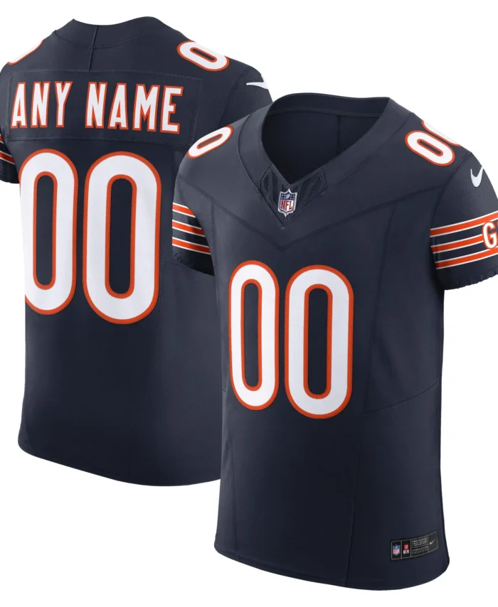 Chicago Bears Vapor F.U.S.E. Elite Custom Jersey - Navy