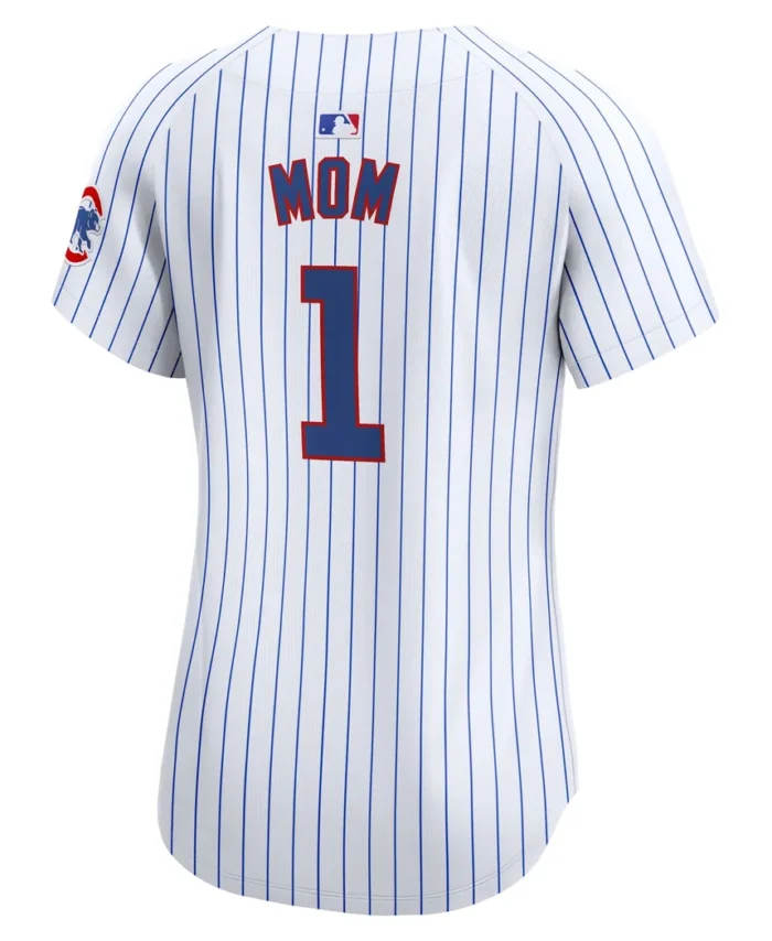 Chicago Cubs Women 1 Mom Home Limited Jersey - White
