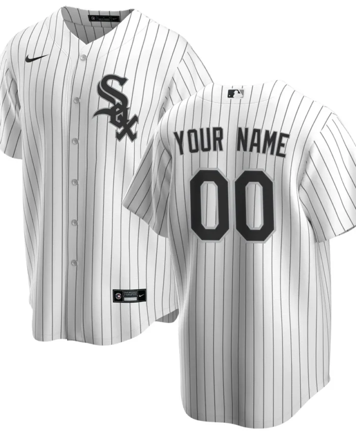 Chicago White Sox Home Replica Custom Jersey - White