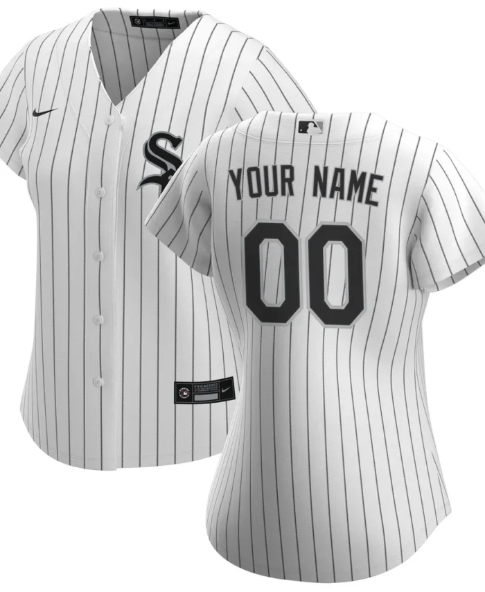 Chicago White Sox Women Home Replica Custom Jersey - White