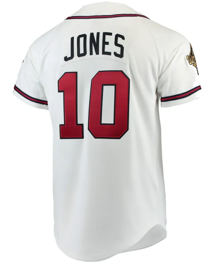 Chipper Jones Atlanta Braves Mitchell-Ness Authentic Jersey - White