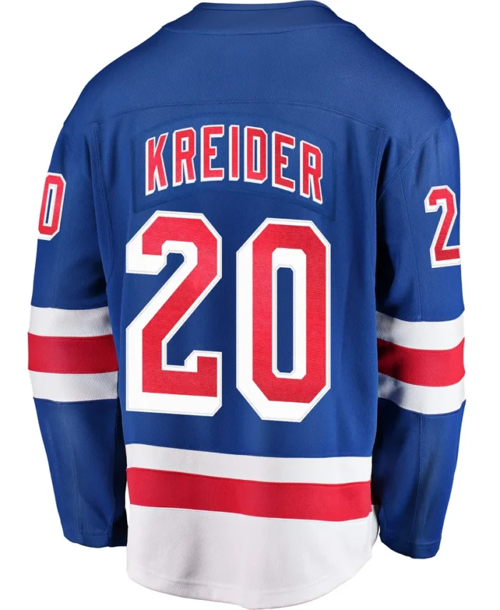 Chris Kreider New York Rangers Fanatics Home Breakaway Player Jersey - Blue