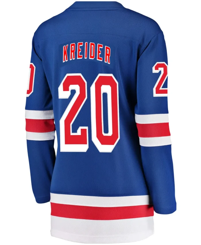 Chris Kreider New York Rangers Fanatics Women Breakaway Player Jersey - Blue