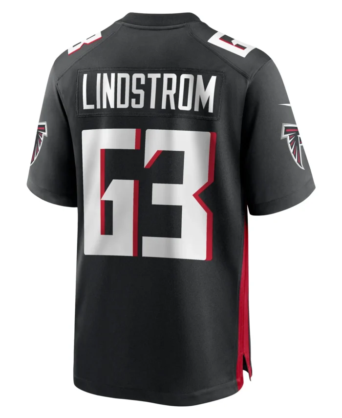 Chris Lindstrom Atlanta Falcons Team Game Jersey -  Black