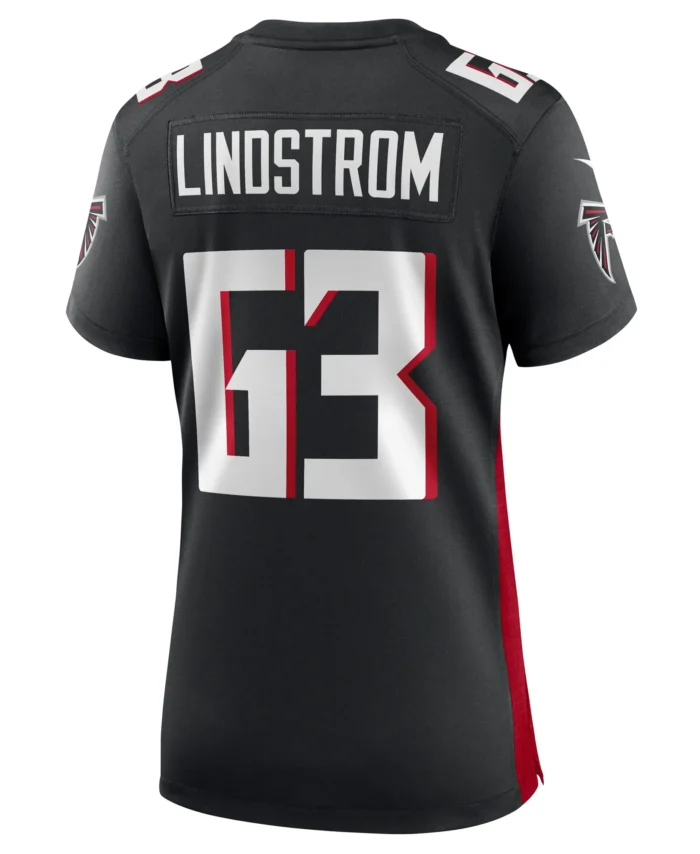 Chris Lindstrom Atlanta Falcons Women's Team Game Jersey -  Black