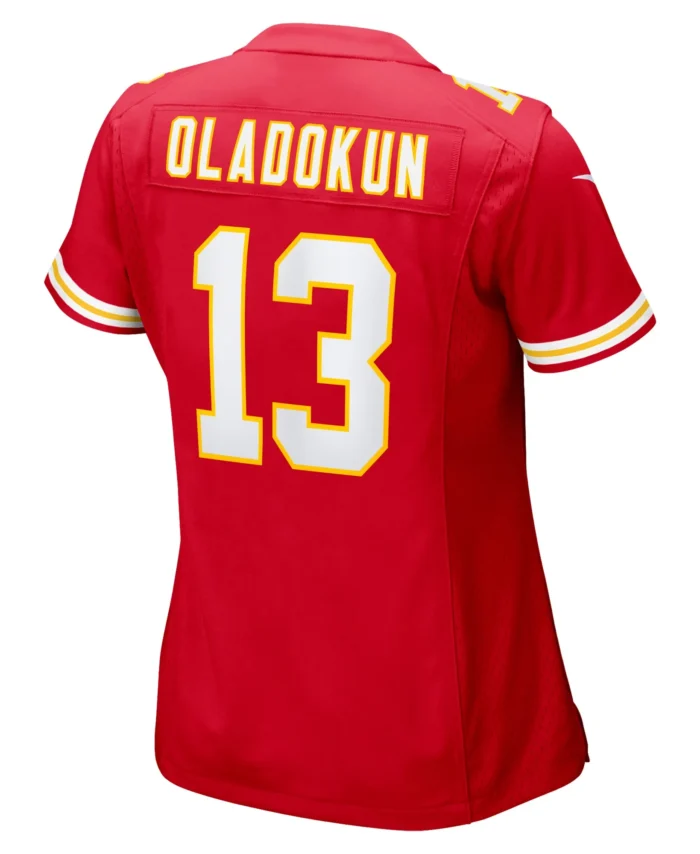 Chris Oladokun Kansas City Chiefs Women's  Game Jersey -  Red