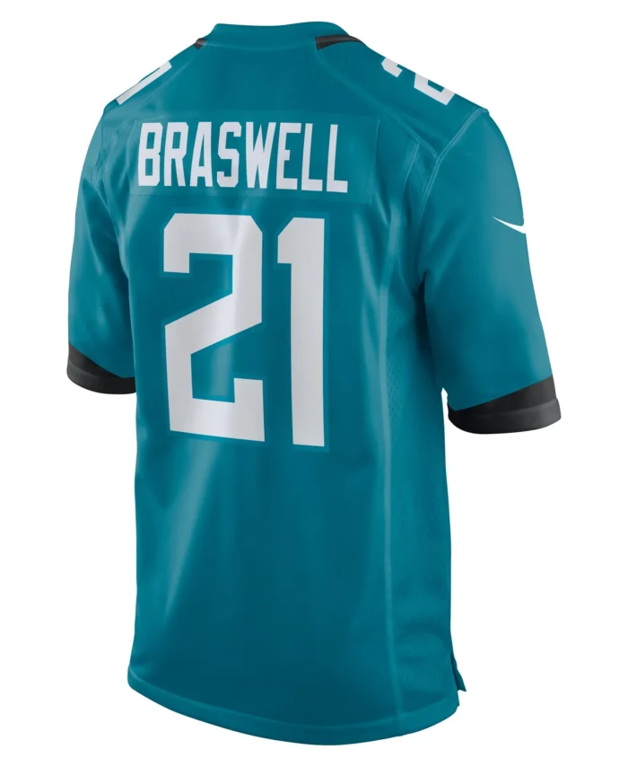 Christian Braswell Jacksonville Jaguars Team Game Jersey -  Teal