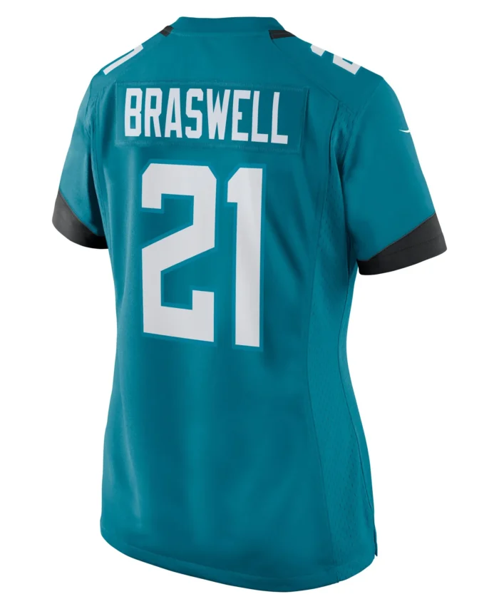 Christian Braswell Jacksonville Jaguars Women's Team Game Jersey -  Teal