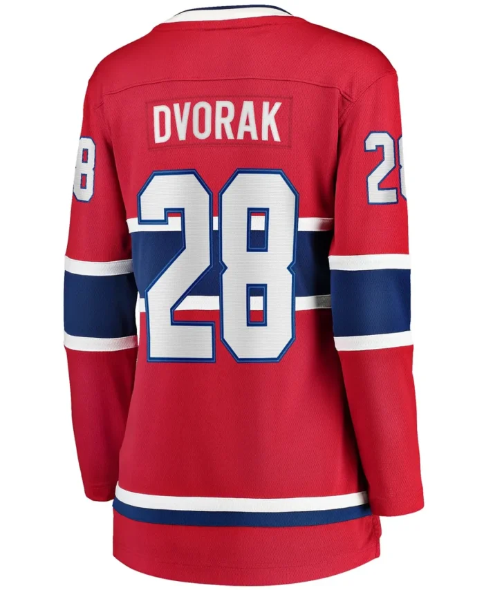 Christian Dvorak Montreal Canadiens Fanatics Women Home Breakaway Player Jersey - Red