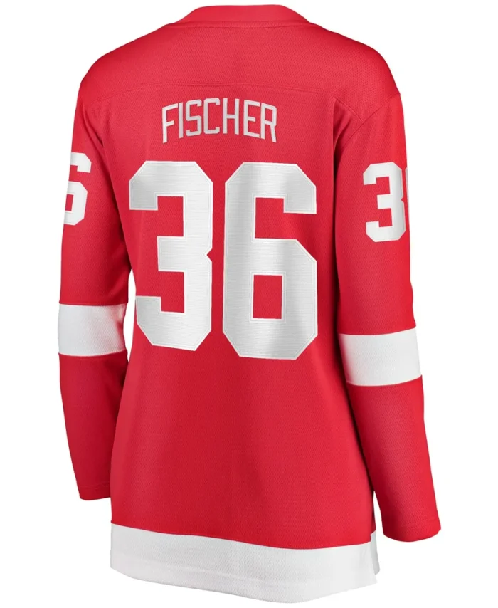 Christian Fischer Detroit Red Wings Fanatics Women Home Breakaway Player Jersey - Red