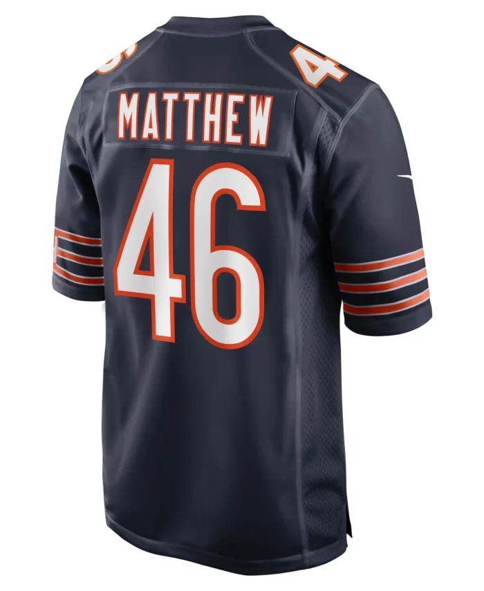 Christian Matthew Chicago Bears  Game Jersey -  Navy