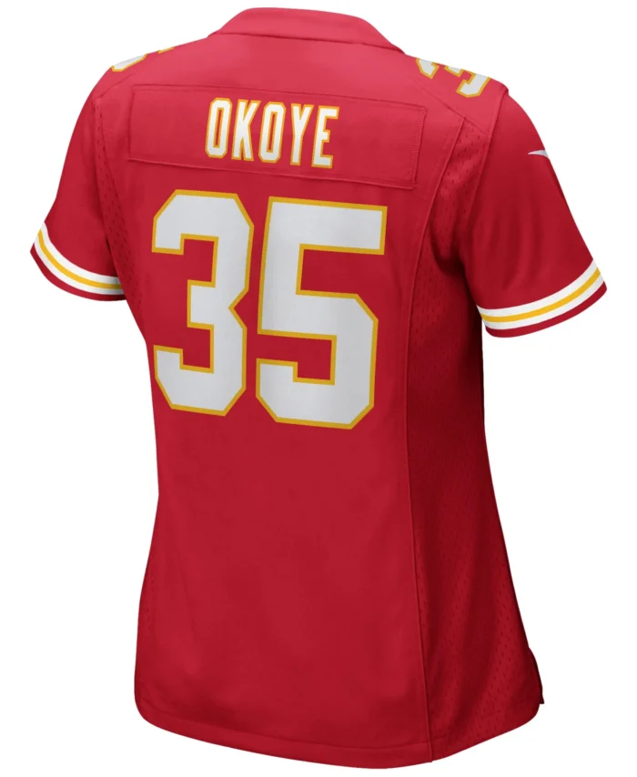 Christian Okoye Kansas City Chiefs Women's Game Retired Player Jersey - Red