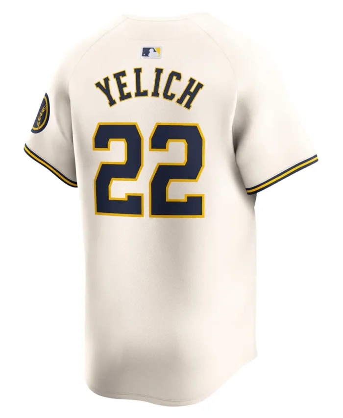 Christian Yelich Milwaukee Brewers Home Limited Player Jersey - Cream