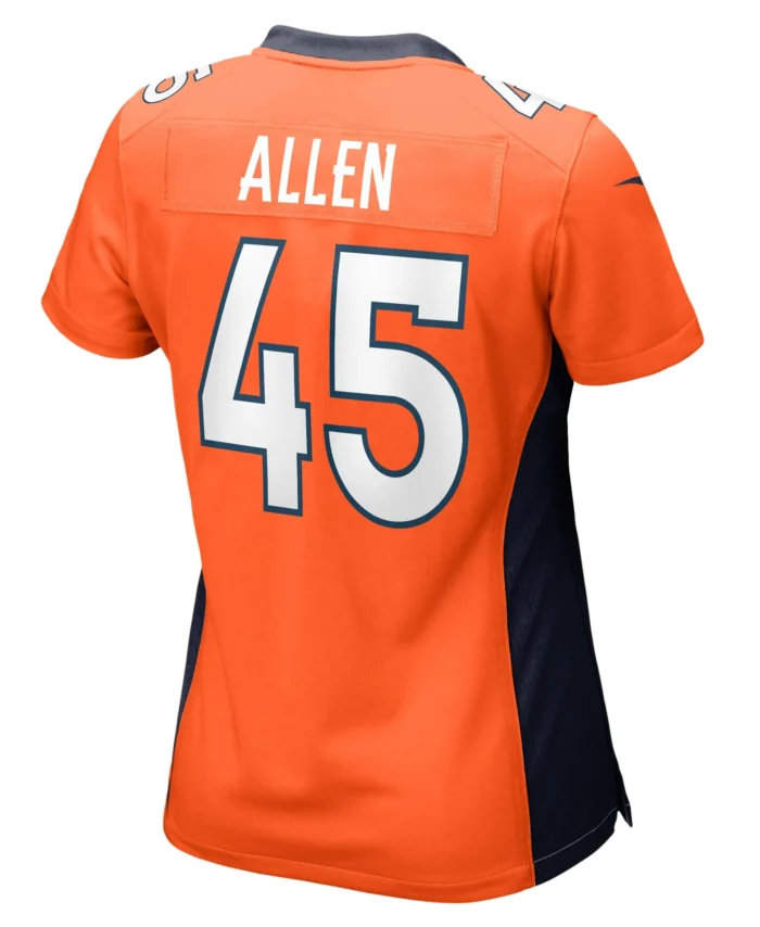 Christopher Allen Denver Broncos Women's Game Player Jersey - Orange