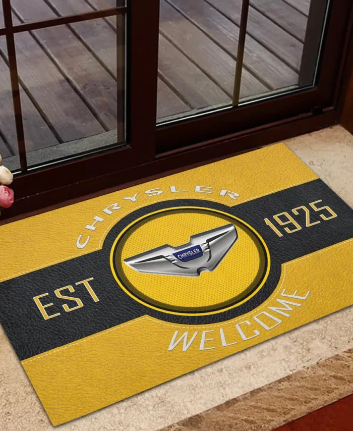 Classic Automobile Doormat, All Over Print Doormat For Car Lovers CAR169 - Yellow