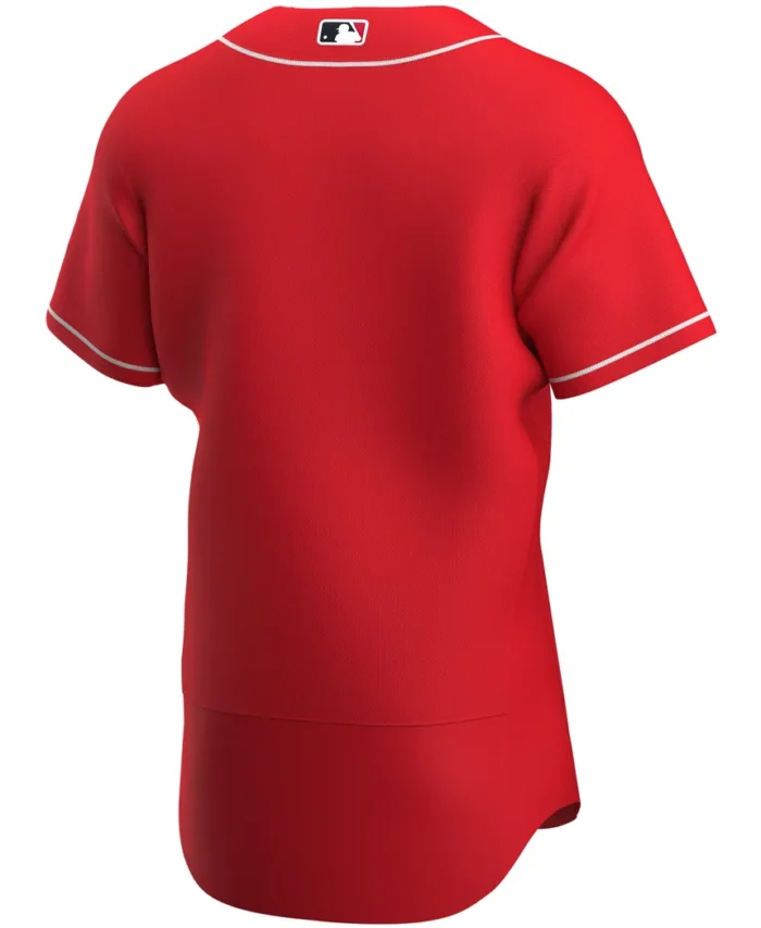 Cincinnati Reds Alternate Authentic Team Logo Jersey - Scarlet