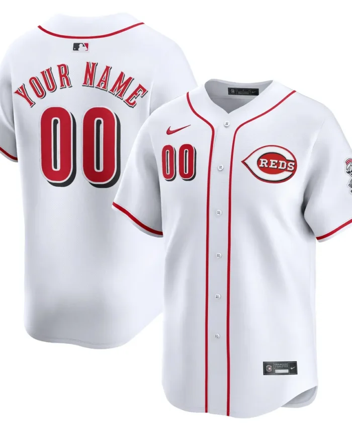 Cincinnati Reds Home Limited Custom Jersey - White