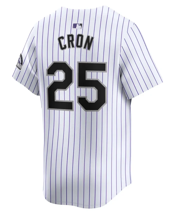 CJ Cron Colorado Rockies Home Limited Player Jersey - White