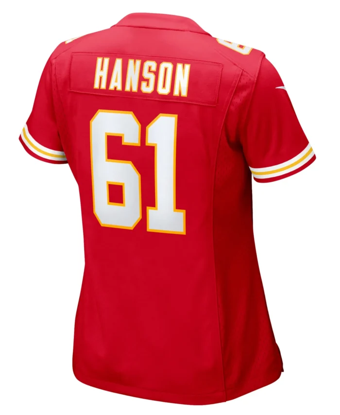 C.J. Hanson Kansas City Chiefs Women's  Game Jersey -  Red