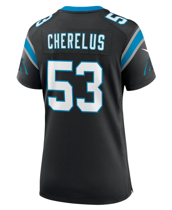 Claudin Cherelus Carolina Panthers Women's Team Game Jersey -  Black
