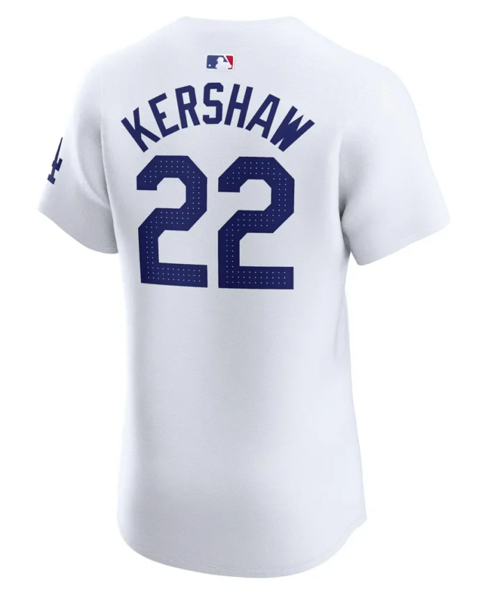 Clayton Kershaw Los Angeles Dodgers Home Elite Player Jersey - White