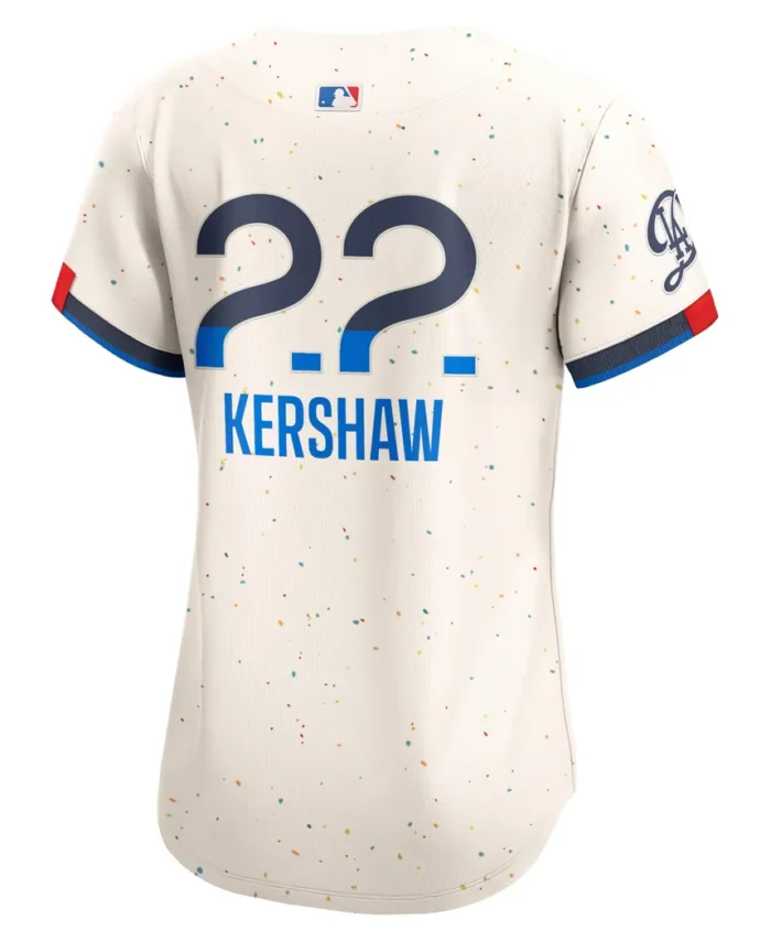 Clayton Kershaw Los Angeles Dodgers Women 2024 City Connect Limited Player Jersey - Cream
