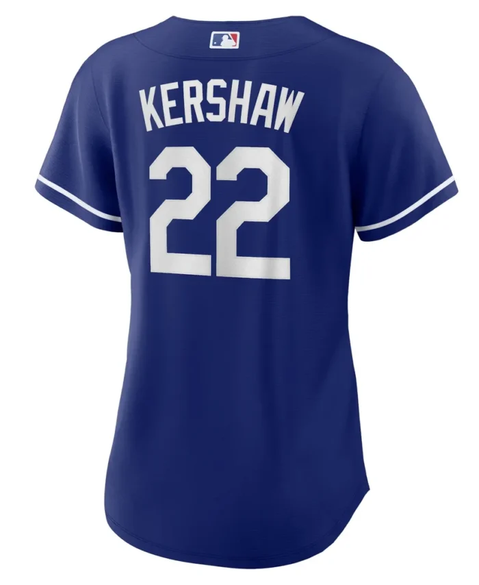 Clayton Kershaw Los Angeles Dodgers Women Replica Player Jersey - Royal