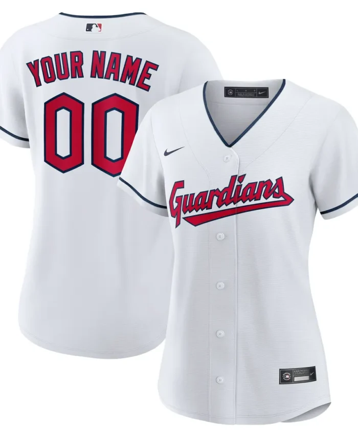 Cleveland Guardians Women Replica Custom Jersey - White