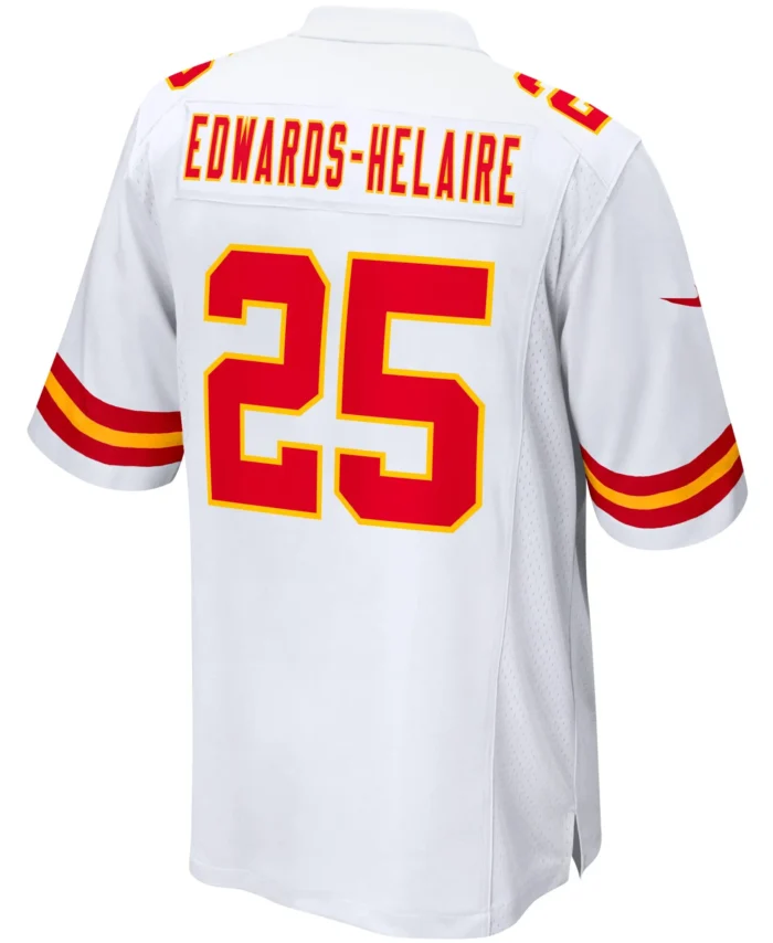 Clyde Edwards-Helaire Kansas City Chiefs Game Jersey - White