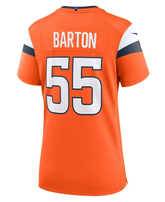 Cody Barton Denver Broncos Women's Game Jersey -  Orange