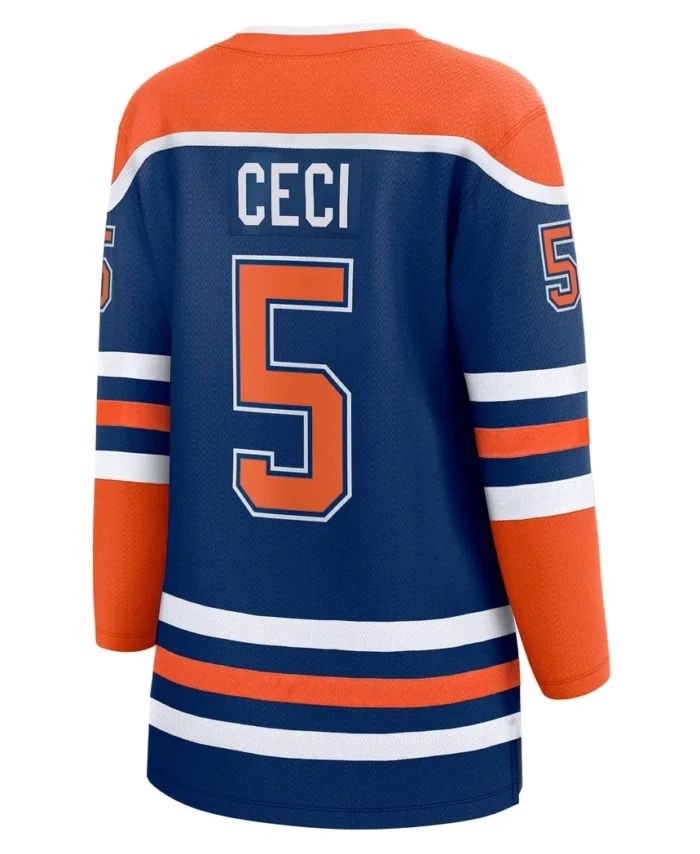 Cody Ceci Edmonton Oilers Fanatics Women Home Breakaway Player Jersey - Royal