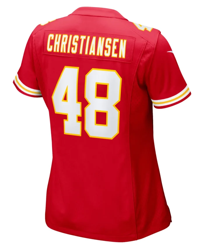 Cole Christiansen Kansas City Chiefs Women's Game Player Jersey - Red