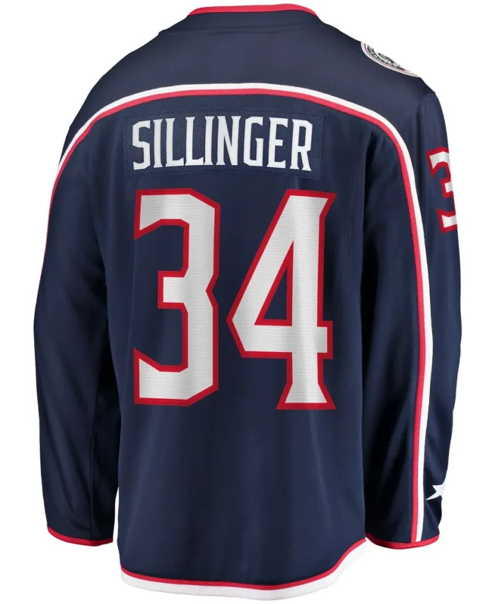 Cole Sillinger Columbus Blue Jackets Fanatics Home Breakaway Player Jersey - Navy