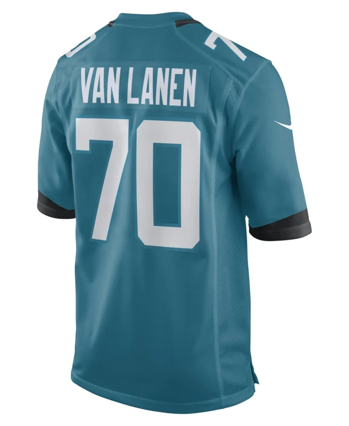 Cole Van Lanen Jacksonville Jaguars Game Player Jersey - Teal