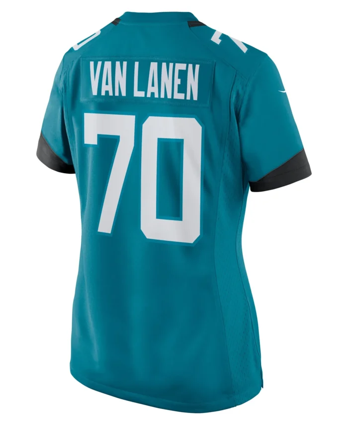 Cole Van Lanen Jacksonville Jaguars Women's Game Player Jersey - Teal