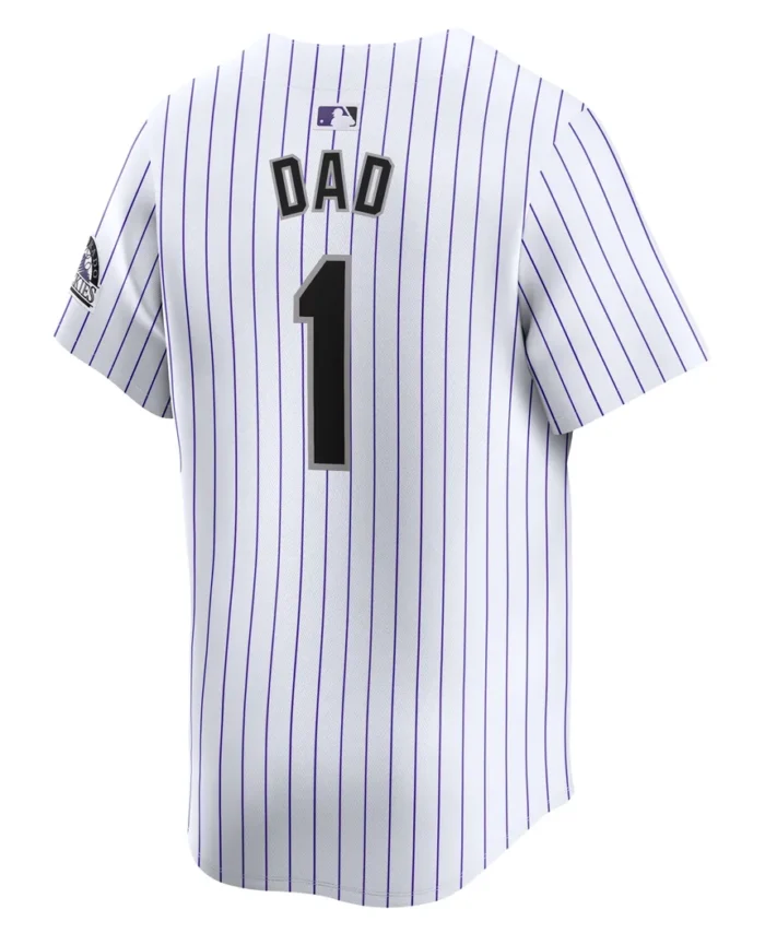 Colorado Rockies Dad Home Limited Jersey - White