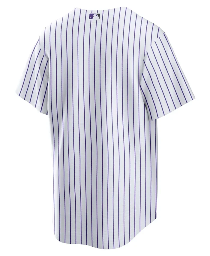 Colorado Rockies Home Blank Replica Jersey - White