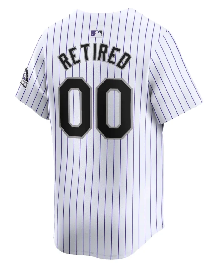 Colorado Rockies Home Limited Pick-A-Player Retired Roster Jersey - White