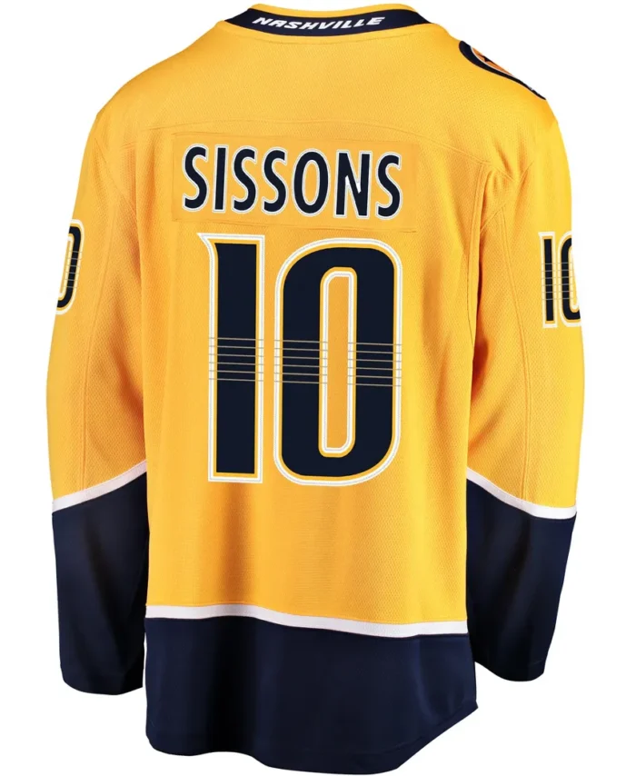 Colton Sissons Nashville Predators Fanatics Breakaway Player Jersey - Gold