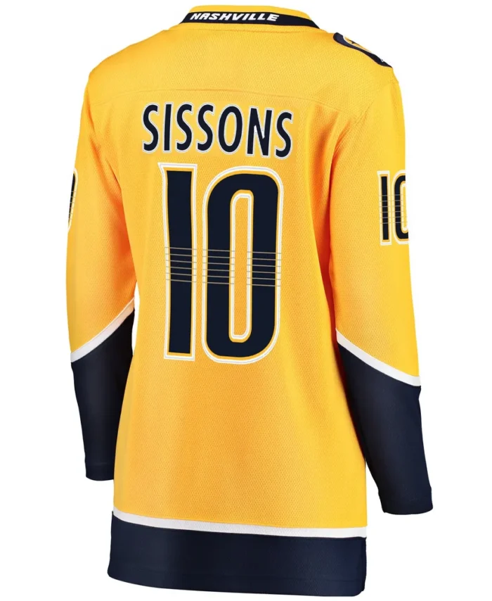 Colton Sissons Nashville Predators Fanatics Women Breakaway Player Jersey - Gold