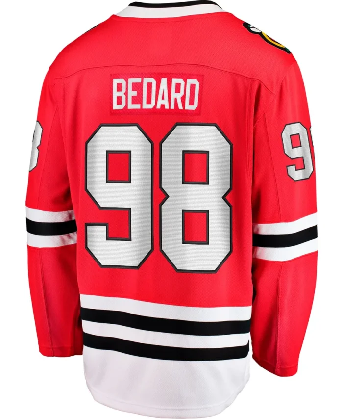 Connor Bedard Chicago Blackhawks Fanatics Home Breakaway Player Jersey - Red