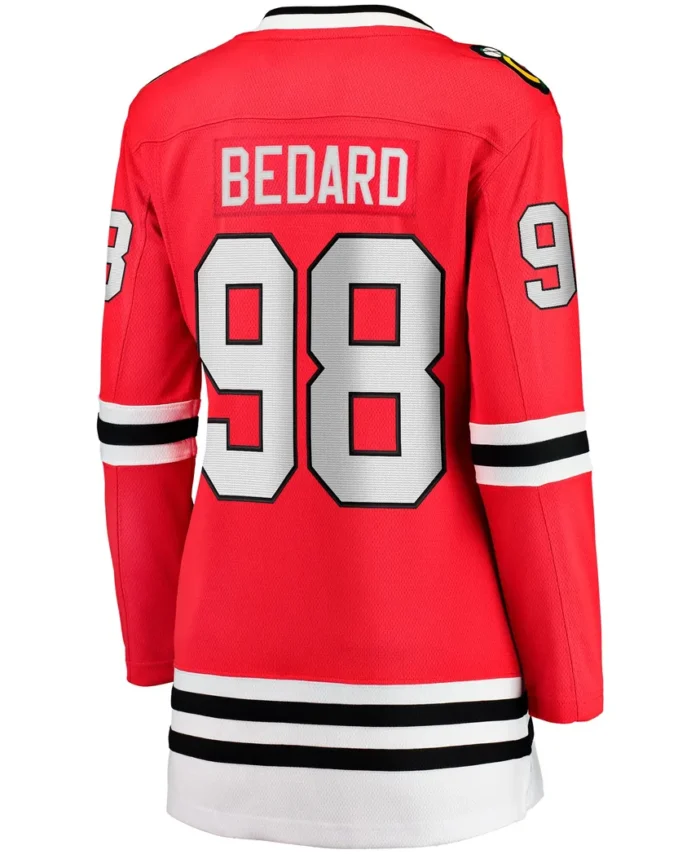 Connor Bedard Chicago Blackhawks Fanatics Women Home Breakaway Player Jersey - Red
