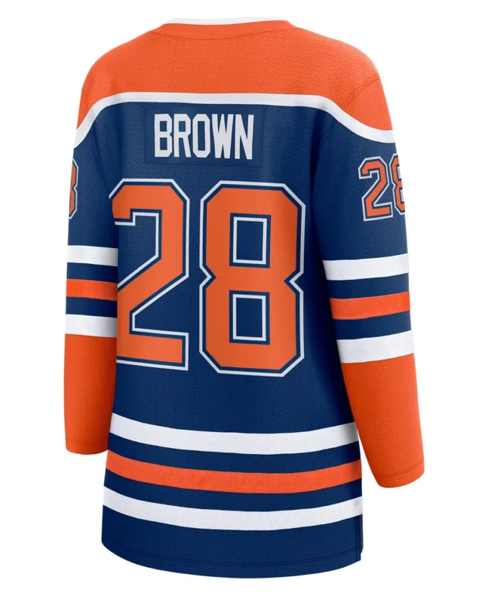 Connor Brown Edmonton Oilers Fanatics Women Home Breakaway Player Jersey - Royal