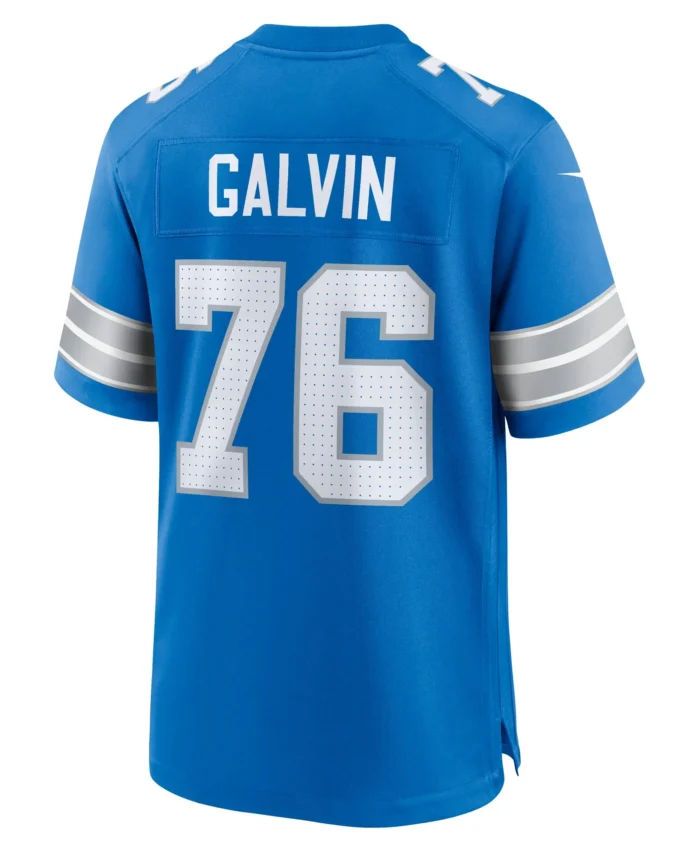 Connor Galvin Detroit Lions Team Game Jersey -  Blue
