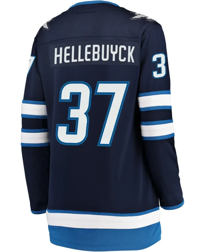Connor Hellebuyck Winnipeg Jets Fanatics Women Breakaway Player Jersey - Navy